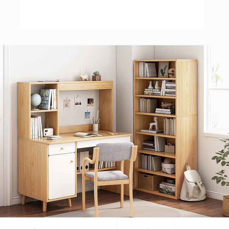 Bàn làm việc liền kệ sách-BLV11