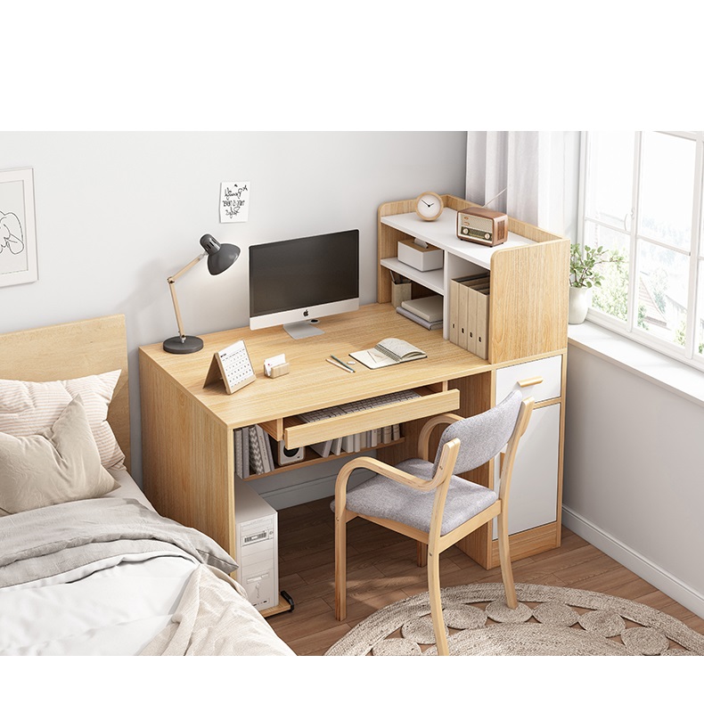 Bàn làm việc liền kệ sách-BLV17
