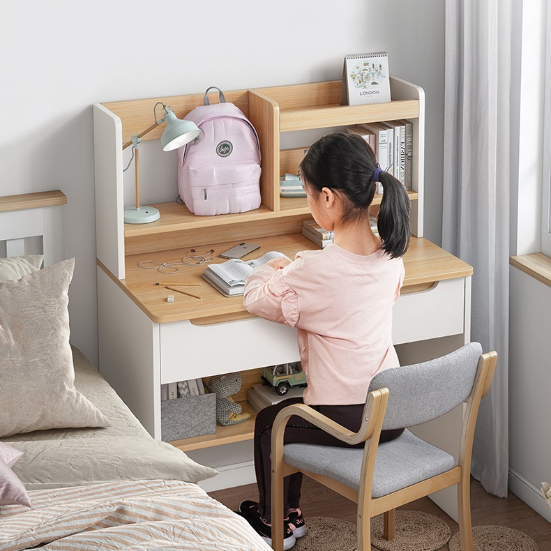 Bàn làm việc liền kệ sách-BLV19