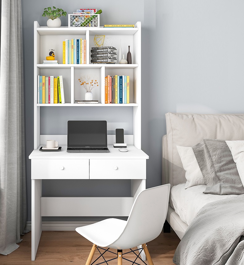 Bàn làm việc liền kệ sách-BLV22