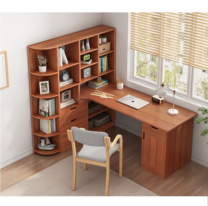 Bàn làm việc liền kệ sách-BLV26