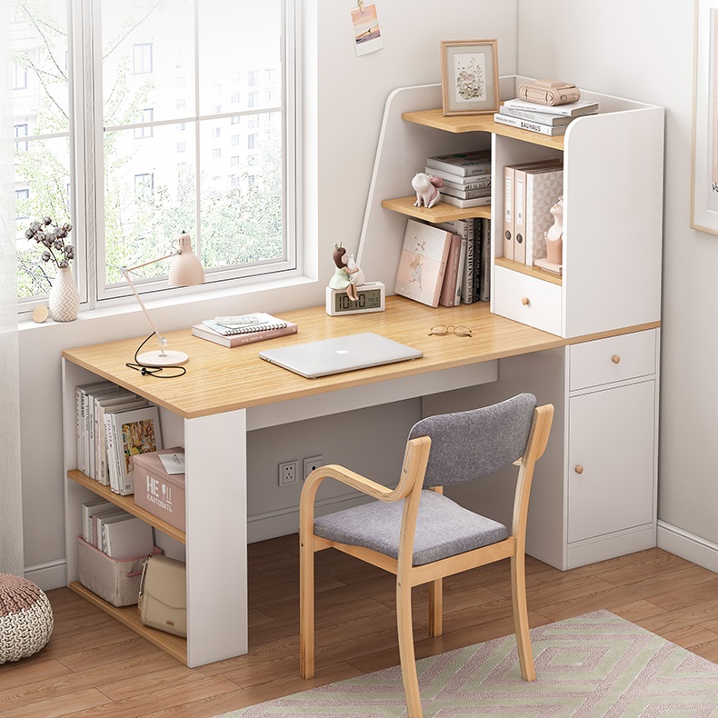 Bàn làm việc liền kệ sách-BLV18