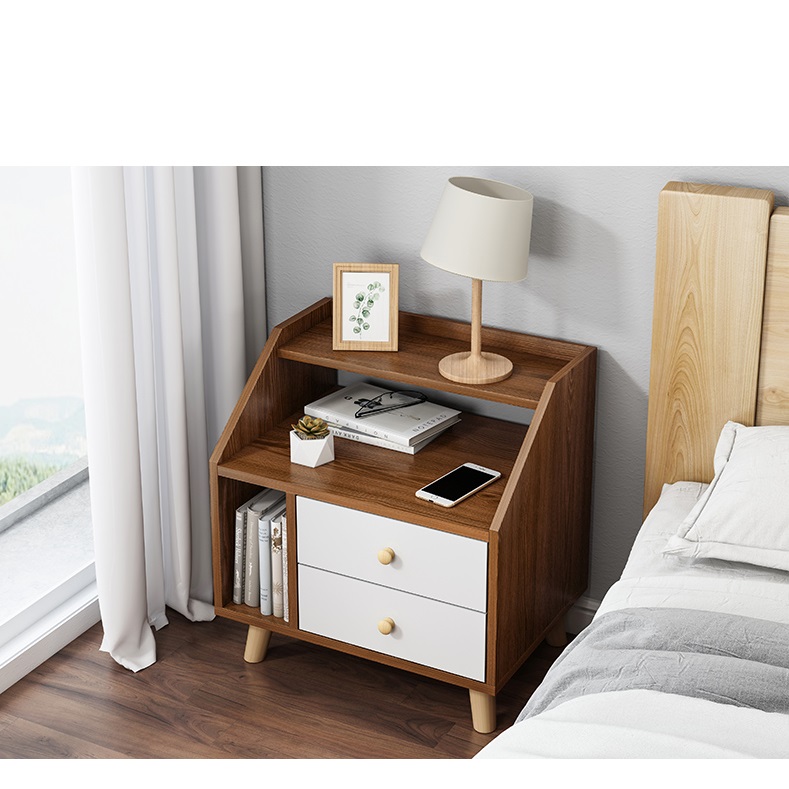 Tab đầu giường 2 hộc kéo-TDG07