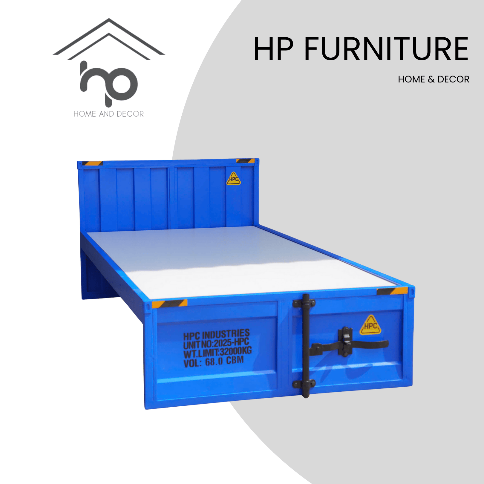 GIƯỜNG ĐƠN 1mx2m PHONG CÁCH CONTAINER – HPC41