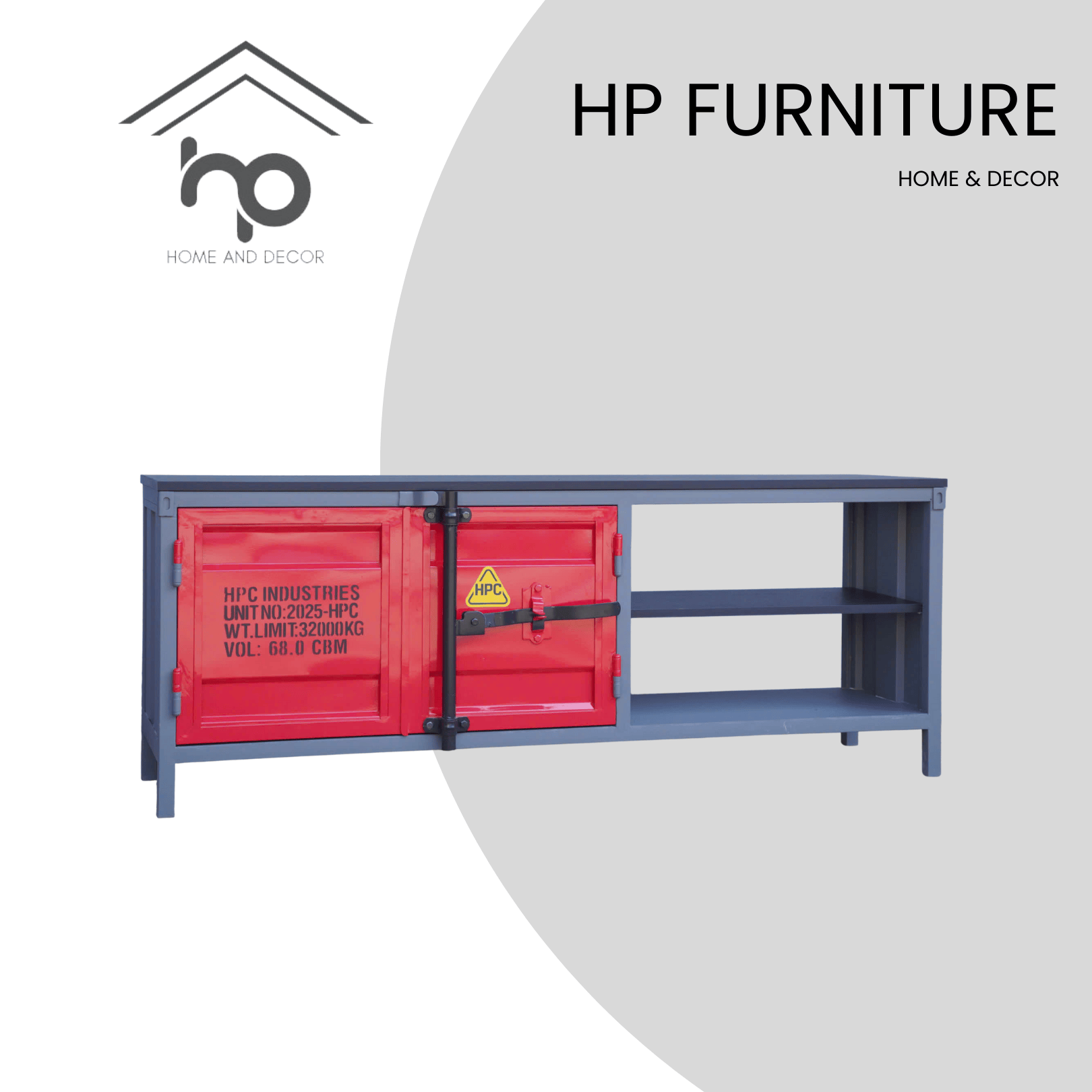 KỆ TIVI 1m6 PHONG CÁCH CONTAINER – HPC40