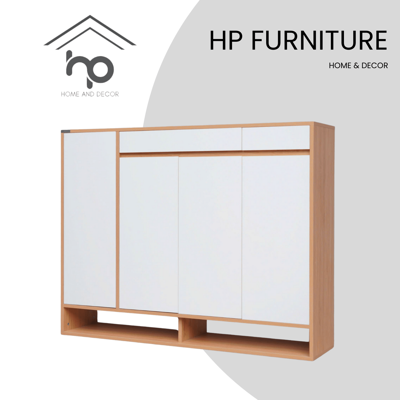 Tủ Giày 4 Cánh Ngang 1m4 – TG48