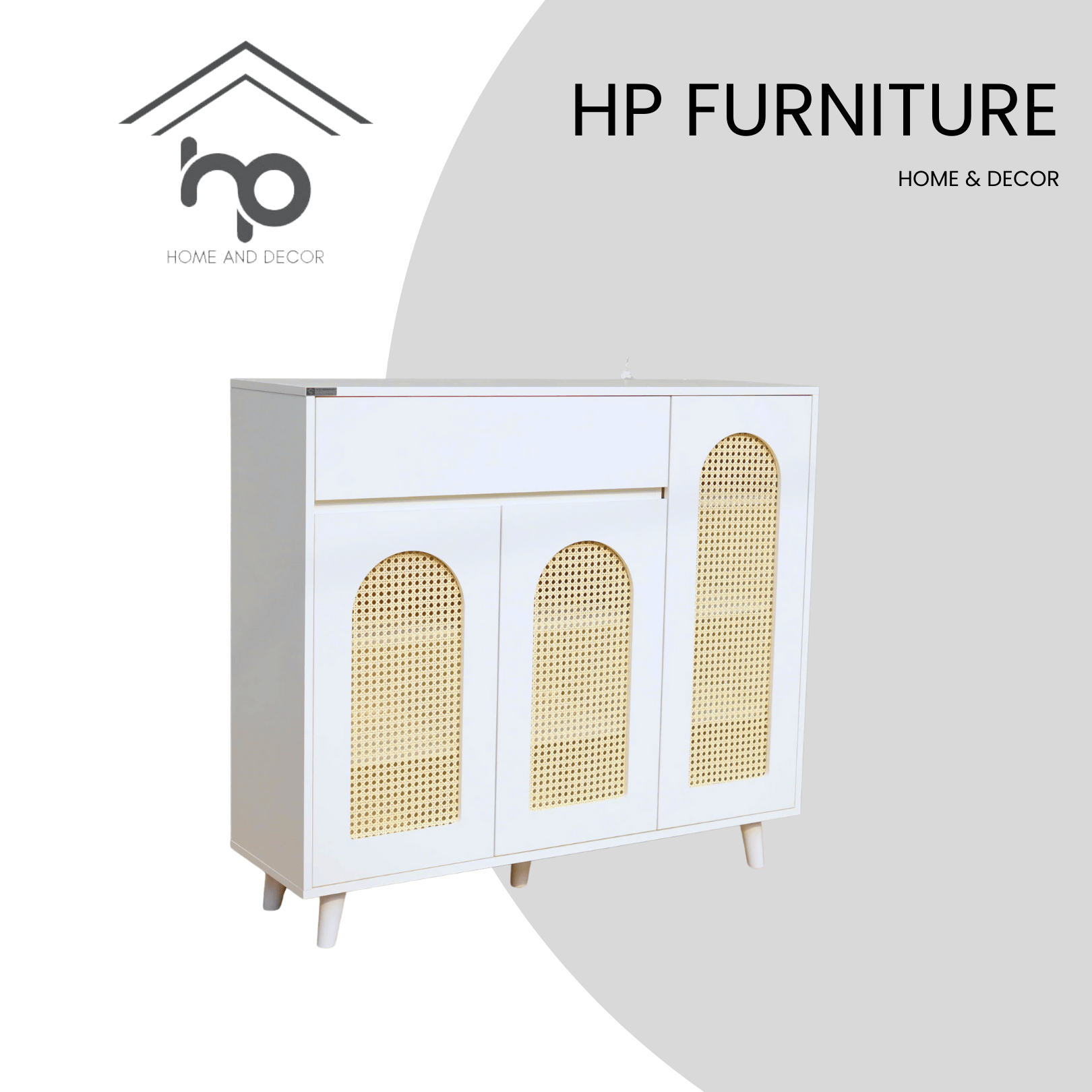 Tủ giày cánh mây 1m2 TG49 – Thiết kế cánh mây – phong cách Indochine hiện đại