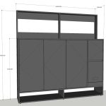 Bản vẽ tủ giày TG53