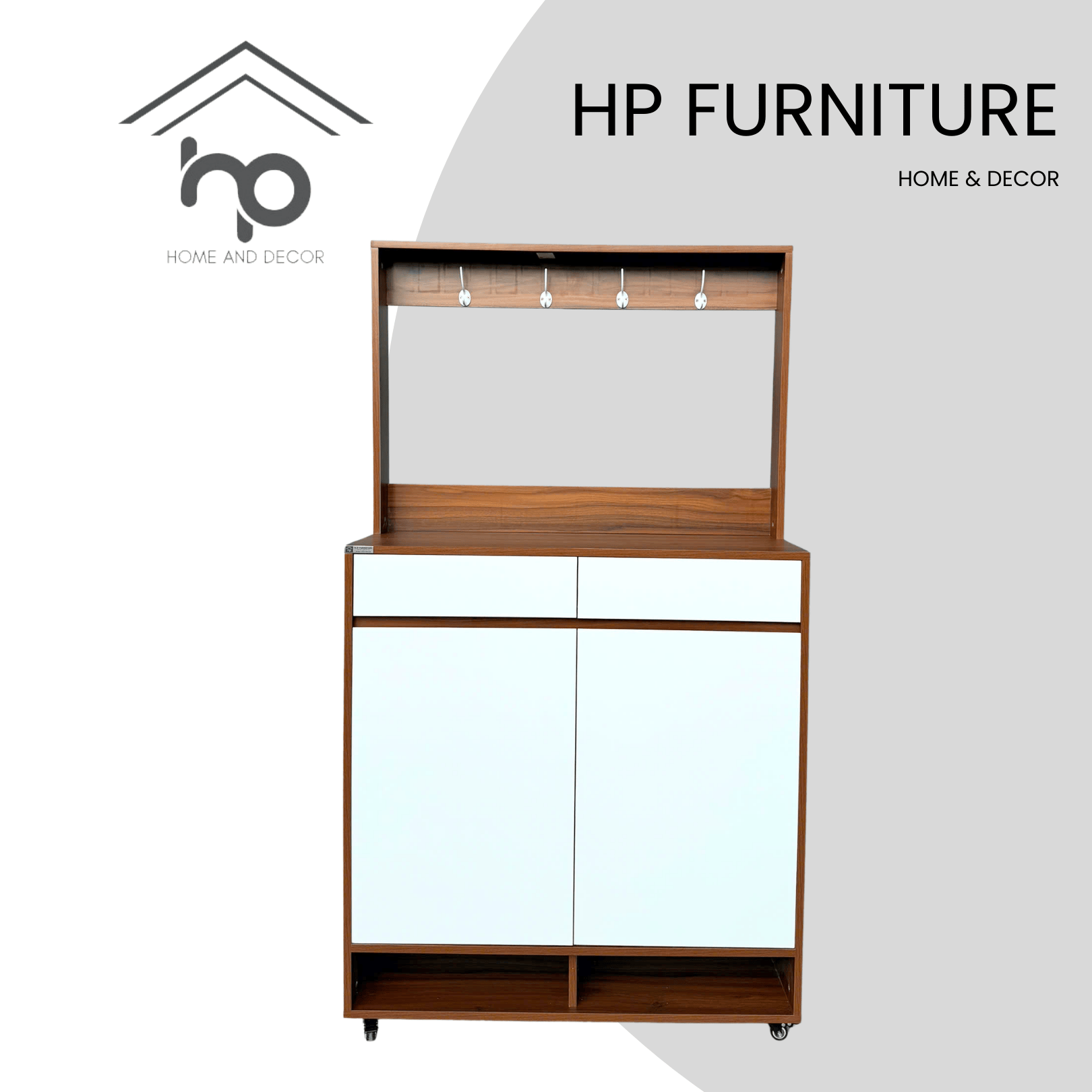 TỦ GIÀY KHUNG TREO HIỆN ĐẠI TG51 – MÀU NÂU PHỐI TRẮNG (NGANG 1M)